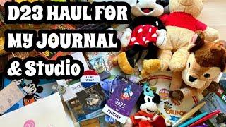 D23 Haul Video for My Junk Journal and Studio / Ephemera for Journals / Disney Merch / Vintage Haul