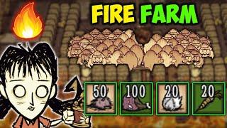 Ultimate Fire Farm (100 Meat in 13 Seconds) in Don't Starve Together