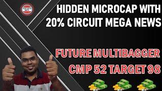 Microcap penny stock with MEGA NEWS - 20% circuit | multibagger penny stocks | share market news