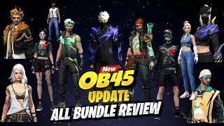 Ob45 Update All Bundles In Free Fire 2024 | Upcoming Bundle In Free Fire OB45 | OB45 Update Bundle