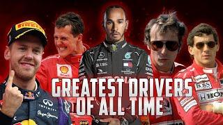 10 Greatest F1 Drivers Of All Time!