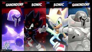 Dark Onslaught & Dark Super Sonic vs Hyper Sonic & White Onslaught