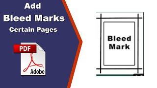 How to Add Bleed Marks Certain Pages in PDF with Adobe Acrobat Pro 2020