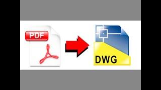 Convert PDF to AutoCAD - Free online