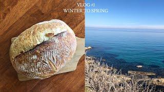 VLOG | snowy cold days, my first sourdough bread & more