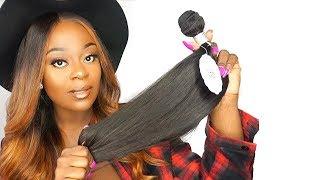 SUPER AFFORDABLE SILKY HAIR BY TRENDY BEAUTY HAIR |  JENEEVALOVE