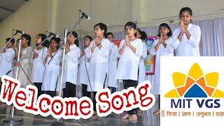Welcome Song By MIT VGS Students | MIT Vishwashanti Gurukul School | Loni Kalbhor | Mangesh Abnave