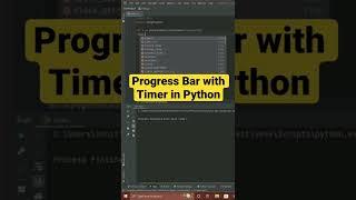 Create a Progress Bar with a Timer in Python