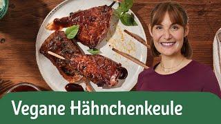 Vegane Hähnchenkeule mit Austernpilzen – lecker grillen ohne Fleisch  | REWE Deine Küche