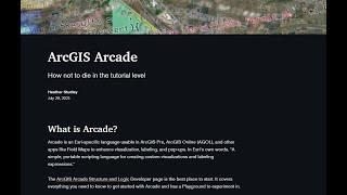 TECH talk: ArcGIS Arcade