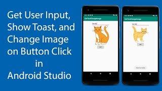 How to Get User Input, Show Toast Message and Change Image on Button Click in Android Studio