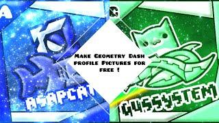 How to make a Geometry Dash Profile picture [Without Photoshop]