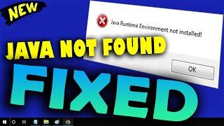 How to fix Java Runtime Environment Not Found Error on Windows 10 \ 8 \ 7