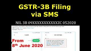 Big Relief in GSTR3B Filing, How to file GSTR-3B through SMS, GST Latest update NIL GSTR3B via SMS