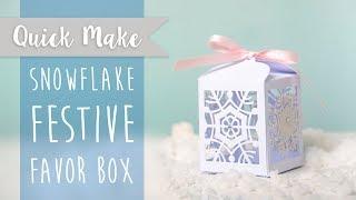 Snowflake Festive Favor Box - Sizzix