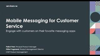 1/19 Webinar: Mobile Messaging for Customer Service Management