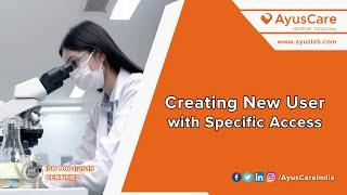 How to Create New User  | AyusLab LIMS | Pathology Software | Laboratory Software