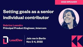 LeadDev Berlin 2022 Sabrina Leandro