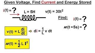 Electrical Engineering: Ch 7: Inductors (9 of 24) Given Voltage, Find Current=? Energy Stored=?