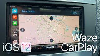 iOS 12 - Waze on Apple CarPlay
