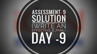 Assessment 9 (write an effective email) solutions | 10/10 |soft skill | TCS ion| career edge ️