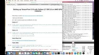 Setting up TensorFlow 0.10 with Python 2.7 OR 3.5 with Anaconda on AWS GPU-instance