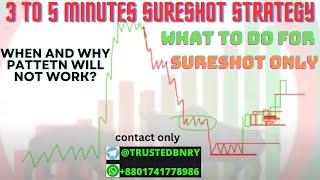 3 To 5 Minutes Sure shot Trading Strategy, When & Why Pattern Not Work, Order Block in Binary option