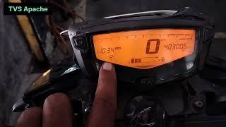 TVS Apache 4v l service reminder kaise hataye l ,