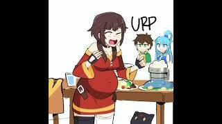 Megumin belly stuffing video by: Dr-Worm (video with sound)