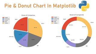 pie and donut chart in matplotlib python