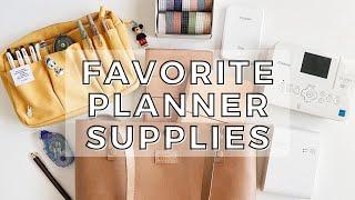 WHAT'S IN MY POUCH - favorite planner supplies, leather totes, pens, printers and more!