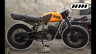 Scrambler из ИЖ Юпитер 4 часть 7. Собрал рулевую колонку, работы над стилем.