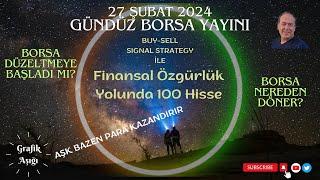 BORSAMIZ DÜZELTMEYE BAŞLADI MI? NEREDEN DÖNERİZ? 27 ŞUBAT 2024 GÜNDÜZ BORSA YAYINI