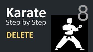 Karate Beginner Tutorials 8 | How to create and run Delete API | Demo