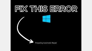 How To Fix "Preparing Automatic Repair" Loop in Windows 10&11 | Blue Screen Automatic Repair Error