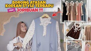 SHOPEE HAUL ATASAN KOREAN STYLE TERBARU START 30RIBUAN AJA !!!