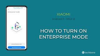 How to Turn On Enterprise mode - Xiaomi [Android 11 - MIUI 12]