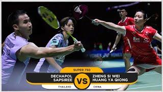 Dechapol Puavaranukroh/Sapsiree Taerattanachai vs Zheng/Huang | French Open 2024 Badminton