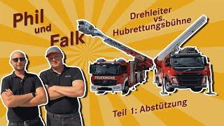 Rosenbauer Drehleiter vs. Hubrettungsbühne: Frag Phil und Falk – Abstützung