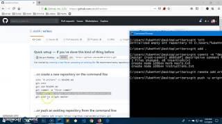 How to push git repo from Windows 10 CMD