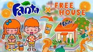 FREE Fanta House  Aesthetic All Free House Design  Toca Boca House Ideas  Toca Life World