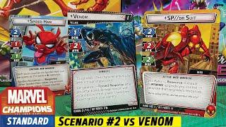 Marvel Champions Scenario #2 versus VENOM with Spider-Ham and SP//dr