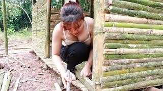 FULL VIDEO: 90 Days of Building a House Farm Life - Bamboo House, Bamboo Door Design, Garden Ep.03