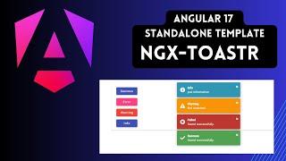 NGX-TOASTR alert in angular17 standalone template | traditional notification and alert in angular