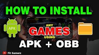 How To Install Games With Apk And Obb File on Android Device | Android 11 To 14