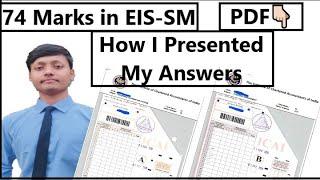 How to Score Exemption in EIS-SM || 74 Marks Answer Sheet || How to Present Answers in EIS-SM || CA