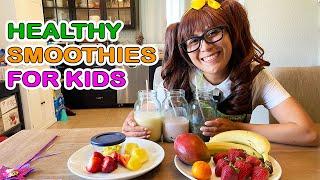 Smoothies for Kids | Soso Makes 3 HEALTHY Yummy Smoothies!