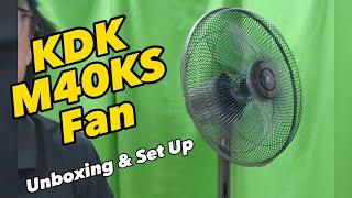 KDK M40KS Electric Fan Review - Unboxing, Assembling, Testing Remote Control [ASMR]