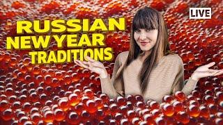 New Year traditions in Russia. Preparing, Celebrating.