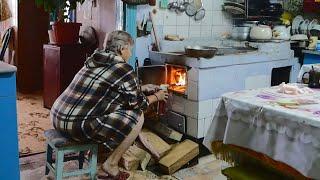 Hard life in a Russian village without gas.  South of Russia